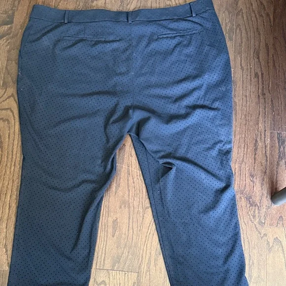 LOFT Plus Dark Blue Pants with Black Dots - Picture 12 of 12